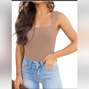 Reoria Tranquil Shores Square Neck Bodysuit